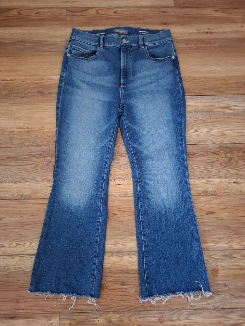 DL1961 Jeans Bridget Boot Women's 30 High Rise Crop Blue
